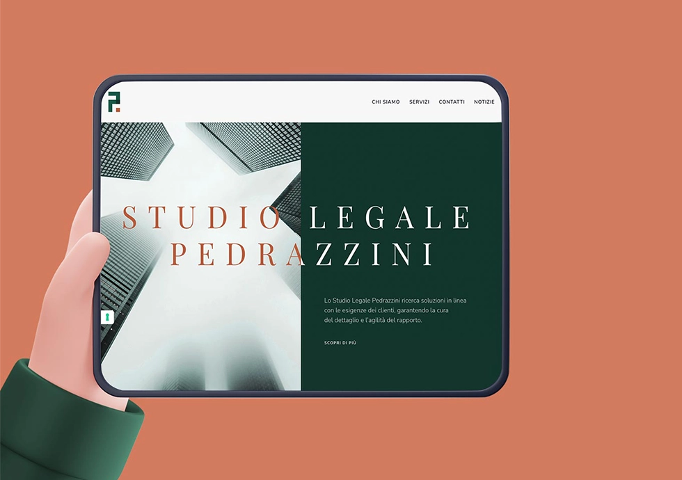 studio legale pedrazzini - progetto - ad web agency